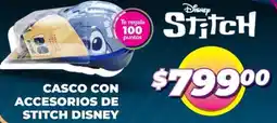 Soriana Mercado Stitch disney casco con accesorios oferta