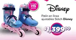 Soriana Mercado Stitch disney patín en línea ajustables oferta