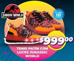 Soriana Mercado Jurassic world tenis patín con luces oferta