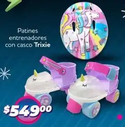 Soriana Mercado Trixie patines entrenadores con casco oferta