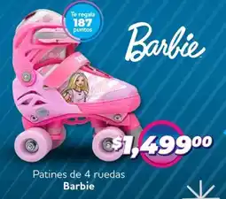 Soriana Mercado Barbie patines de 4 ruedas oferta
