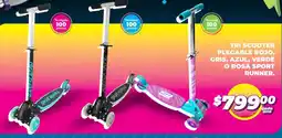 Soriana Mercado Sport runner tri scooter plegable rojo, gris, azul, verde o rosa oferta
