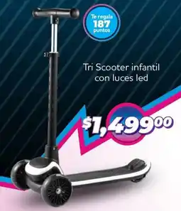 Soriana Mercado Tri scooter infantil con luces led oferta