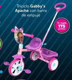 Soriana Mercado Gabby's apache triciclo con barra de empuje oferta