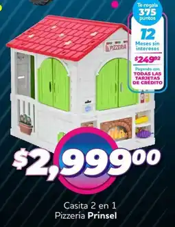 Soriana Mercado Prinsel pizzería casita 2 en 1 oferta