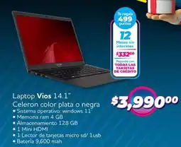 Soriana Mercado Vios laptop 14.1" oferta