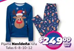 Soriana Mercado Navideña pijama niña oferta