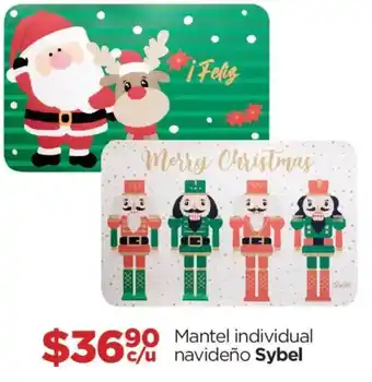 Sybel mantel individual navideño