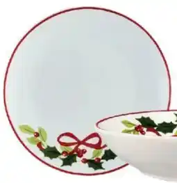 Chedraui Gibson plato postre navidad moño 7.5" oferta