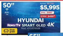 Chedraui Hyundai smart tv 50" oferta