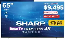 Chedraui Sharp smart tv 65" oferta