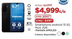 Chedraui Samsung smartphone android 15 5G oferta