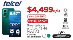 Chedraui Oppo smartphone android 15 4g oferta