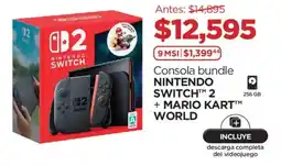Chedraui Switch 2 consola bundle nintendo + mario kart world oferta