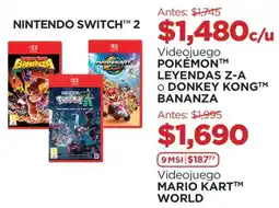 Chedraui Videojuego pokémon leyendas z-a o donkey kong bananza oferta