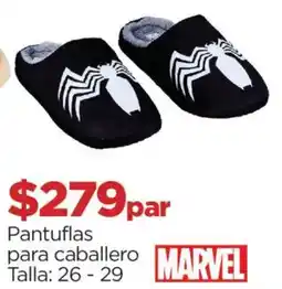 Chedraui Marvel pantuflas para caballero oferta