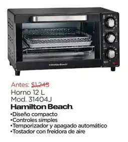 Chedraui Hamilton beach horno oferta