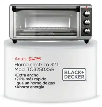 Chedraui Black+ decker horno eléctrico oferta