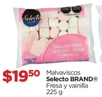 Chedraui Selecto brand malvaviscos fresa y vainilla oferta
