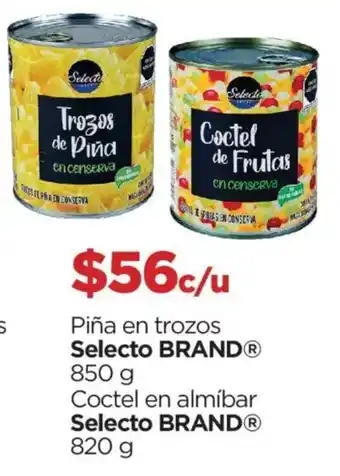 Chedraui Selecto brand piña en trozos oferta