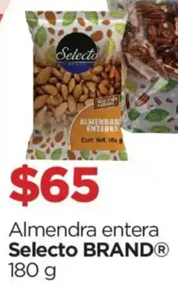 Chedraui Selecto brand almendra entera oferta