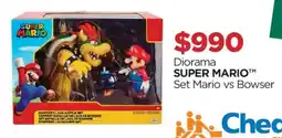 Chedraui Super mario diorama set mario vs bowser oferta