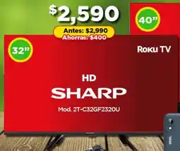 Bodega Aurrerá Sharp roku tv 32" oferta