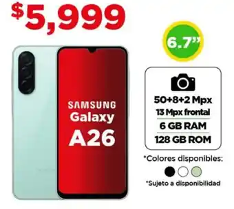 Samsung galaxy A26 6.7"