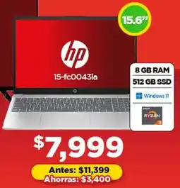 Bodega Aurrerá Hp laptop 15.6" oferta