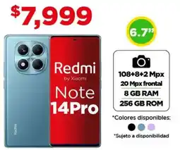 Bodega Aurrerá Xiaomi redmi note 14pro 6.7" oferta