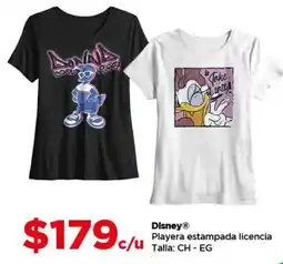 Bodega Aurrerá Disney playera estampada licencia oferta