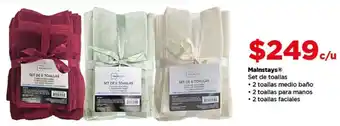Mainstays set de toallas