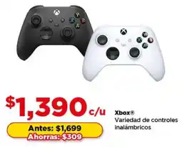 Bodega Aurrerá Xbox variedad de controles inalámbricos oferta