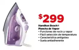 Bodega Aurrerá Hamilton beach plancha de vapor oferta