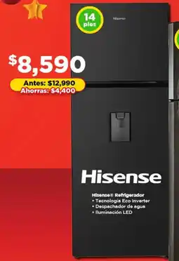 Bodega Aurrerá Hisense refrigerador oferta