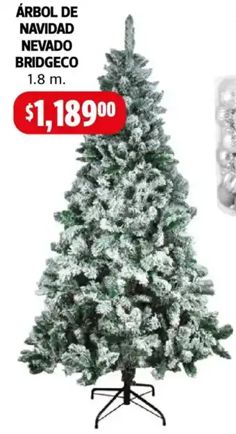 Árbol de navidad nevado bridgeco