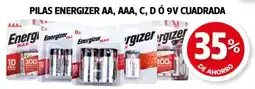Farmacias Guadalajara Pilas energizer aa, aaa, c, d ó 9v cuadrada oferta