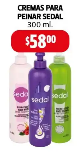 Farmacias Guadalajara Sedal cremas para peinar oferta