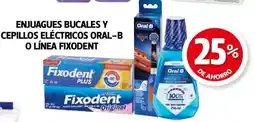 Farmacias Guadalajara Oral-B o fixodent enjuagues bucales y cepillos eléctricos línea oferta