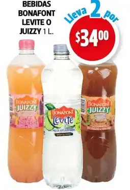 Farmacias Guadalajara Levite o juizzy bebidas bonafont oferta
