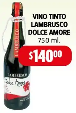 Farmacias Guadalajara Lambrusco vino tinto dolce amore oferta