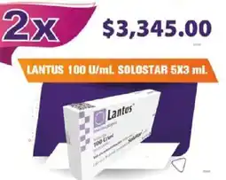 Farmacias Guadalajara Lantus solostar oferta