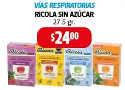 Farmacias Guadalajara Ricola vías respiratorias sin azúcar oferta