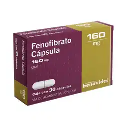 Farmacias Benavides 160 mg Fenofibrato oferta