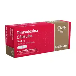 Farmacias Benavides 0.4 mg Tamsulosina oferta