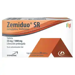 Farmacias Benavides 50 mg/1000 mg Gemigliptina, Metformina Liberación Prolongada oferta
