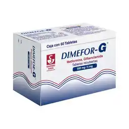 Farmacias Benavides 500 mg / 5 mg Glibenclamida + Metformina oferta
