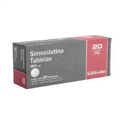 Farmacias Benavides 20 mg Simvastatina oferta