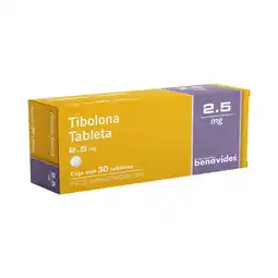 Farmacias Benavides 2.5 mg Tibolona oferta
