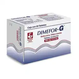 Farmacias Benavides 500 mg / 2.5 mg Glibenclamida + Metformina oferta